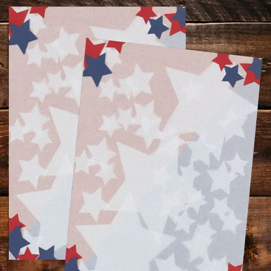 Great Papers! Stars Stationery Letterhead, Invitations and Announcements, Printer Friendly, 8.5"x11", 80 Pack {3}