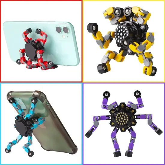 4 Pieces for Kids and Adults Stress Relief Sensory Toys for Boys and Girls Fingertip Gyros for ADHD Autism for Kids Gifts (Fidget Toys 4pc) {1}