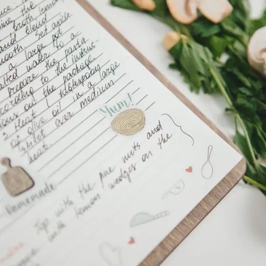 Family Cookbook, Personalized Gift for Her, Wooden Cook Book Recipe Planner by Enjoy The Wood {7}