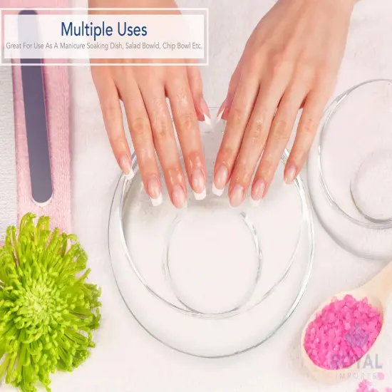 2 Pieces Flower Glass Vase, Bowl Terrarium Succulent Planter, Air Plant Hydroponic Display, Floating Candles Decorative Centerpiece Floral Container for Home or Wedding , Clear {4}