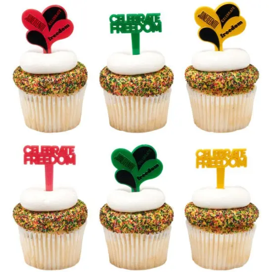 Juneteenth Celebrate Freedom DecoPics&reg; Cupcake Decoration, 12ct {4}