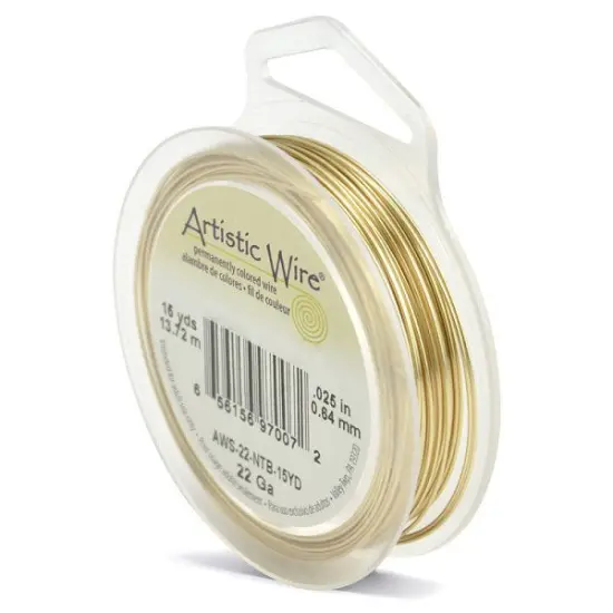 Artistic Wire Jewelry Wire Non-Tarnish Brass 22 Gauge (15 Yards) {1}