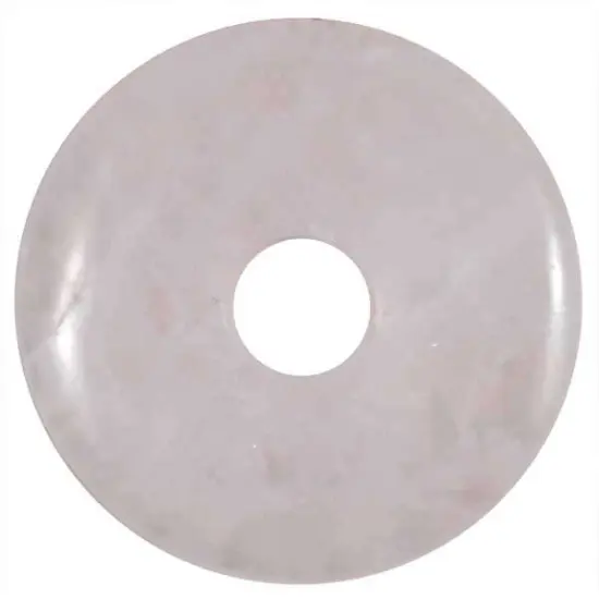 6 Packs of Rose Quartz Donut Pendant {1}