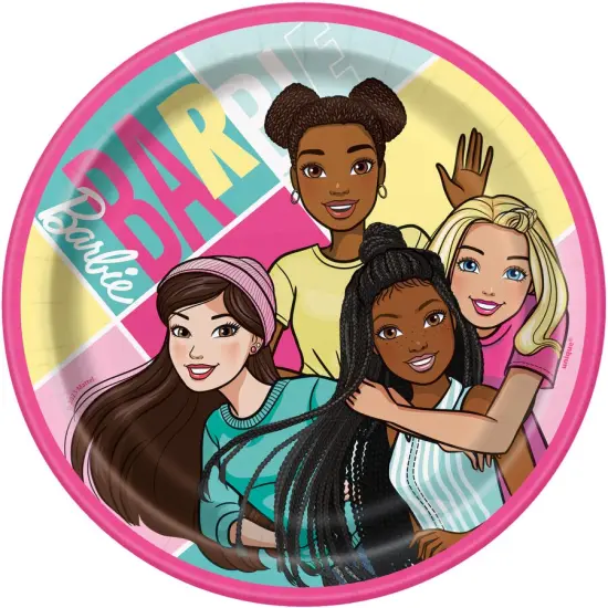Barbie Round 7" Dessert Plates, 8ct {1}