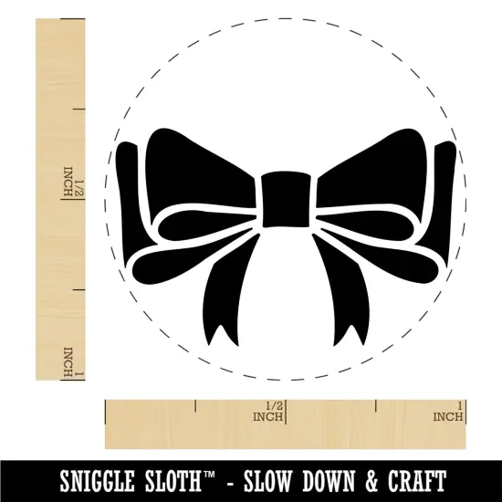 Cute Hair Bow Tie Self-Inking Rubber Stamp Ink Stamper for Stamping Crafting Planners Green {1}