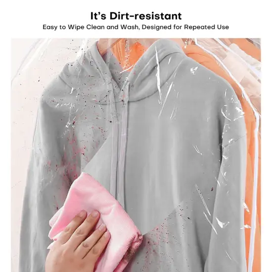 Clothes Storage Dust Cover Moisture-proof Garment Rack Cover {6}