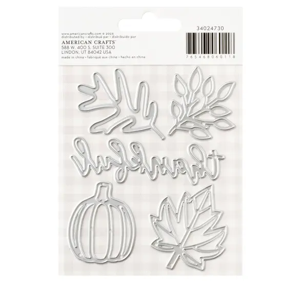 American Crafts Farmstead Harvest Metal Die Set-5/Pkg {2}