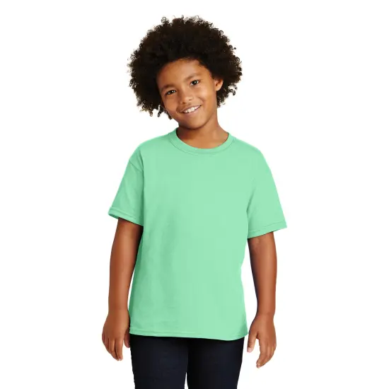 RADYAN&reg; Youth Crew Neck Short Sleeve T-Shirt Mint green {1}