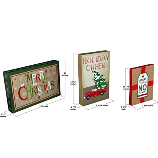 Iconikal Christmas Holiday Kraft Gift Boxes, 3 Sizes, 10-Pack {3}