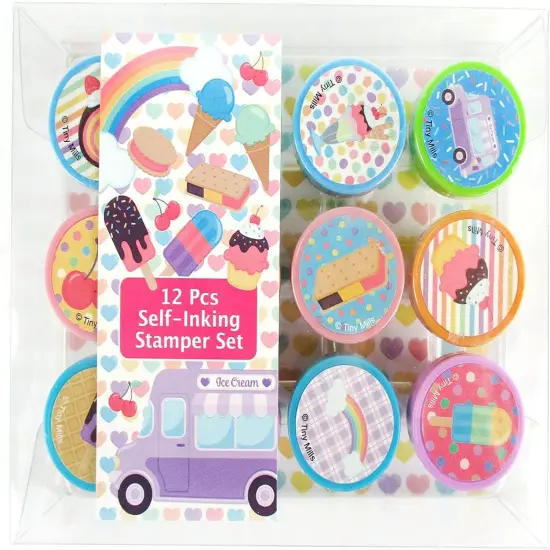TINYMILLS 12 Pcs Ice Cream Stamp Kit for Kids {1}