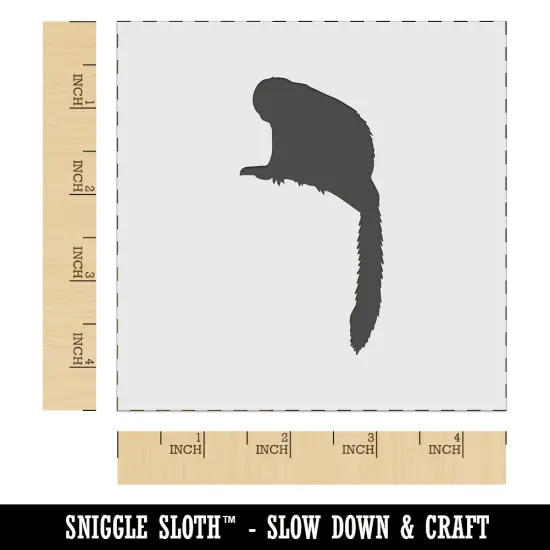 Squirrel Monkey Solid Wall Cookie DIY Craft Reusable Stencil {6}