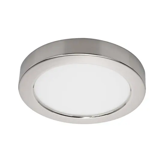 13.5 watt 7" Flush Mount LED Fixture 3000K Round Shape Polished Chrome Finish 120 volts {1}