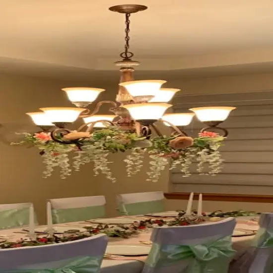 OrgMemory Peony Flower Garland, Rose Flower Swag, 6' Wedding Arch Flowers for Wedding Decor Home Table Runner Mantle Party Decor (Champagne Peony Garland) {4}