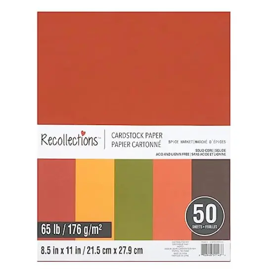 50 Sheets Spice Market 8.5&rdquo;; x 11&rdquo;; Cardstock Paper {2}