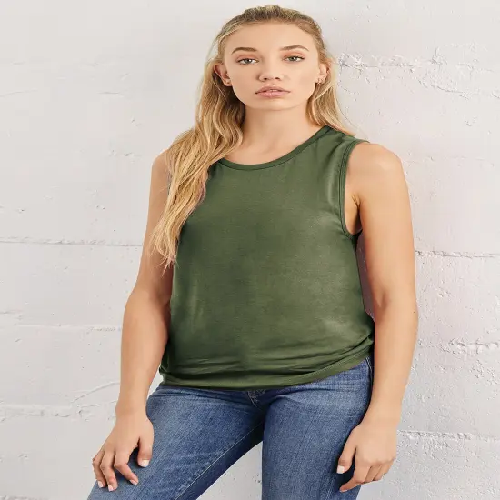 Jersey Muscle Tank | RADYAN&reg; White {2}