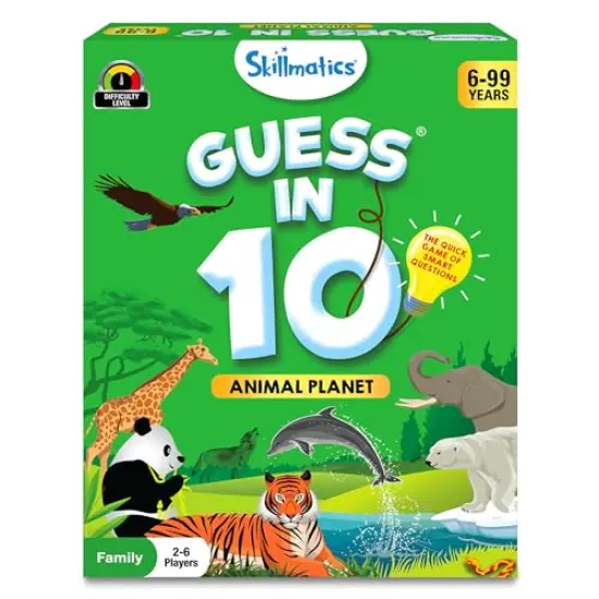 Guess in 10 Animal Planet, Perfect for Boys, Girls, Kids, and Families Who Love Toys, Board Games, Gifts for Ages 6, 7, 8, 9 {2}