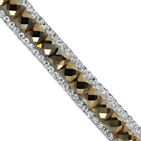 10 yards of 3/8" Hot Fix Glass Rhinestone Banding Trim Bronze {1}