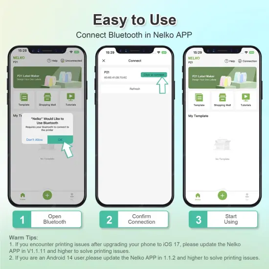 Label Maker Machine with Tape, P21 Portable Bluetooth Label Printer, Wireless Handheld Sticker Maker Mini Label Makers with Multiple Templates for Organizing Storage Barcode Office Home, White {4}