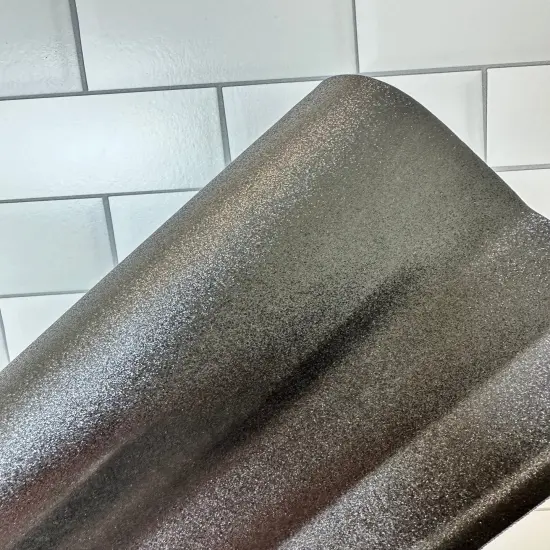 Black Sparkle Suede Vinyl {1}