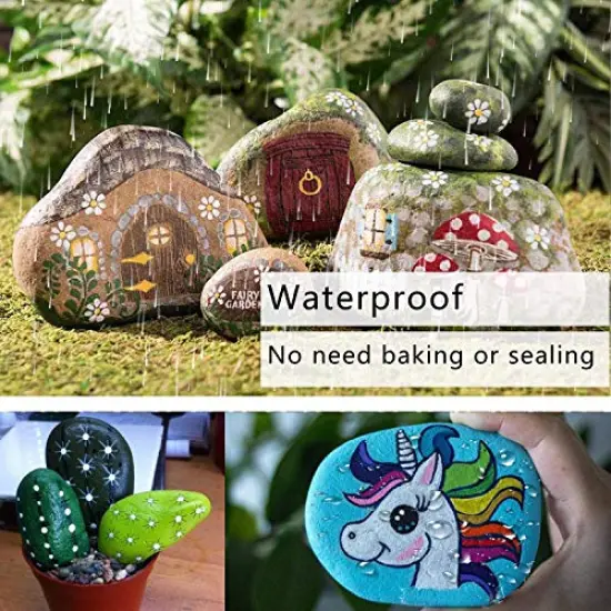 6 Silver Paint Markers Pens - Permanent Oil Based Metallic Paint Pen, Medium Tip, Quick Dry and Waterproof Marker for Rock, Wood, Fabric, Plastic, Canvas, Glass, Mugs, Canvas {4}