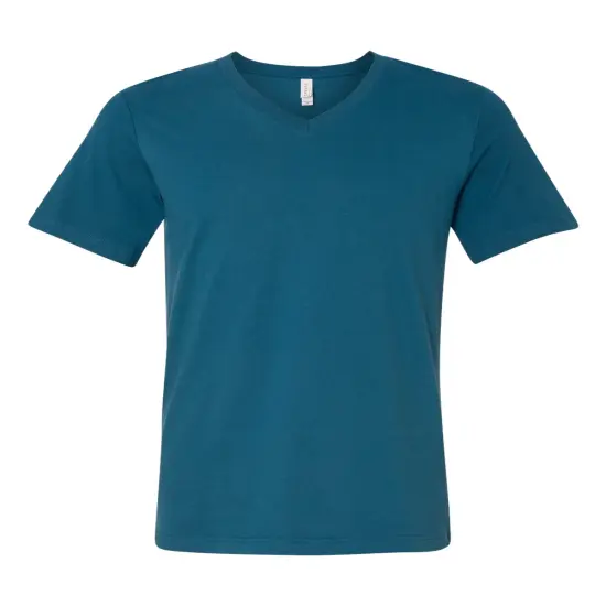 BELLA + CANVAS&reg; Short Sleeve V-Neck Jersey Tee Deep teal {1}