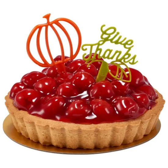 Cutout Pumpkin DecoPics Cupcake Decoration, 12ct {2}