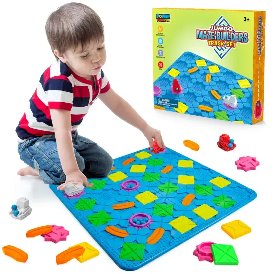 Power Your Fun Jumbo Maze Builder Track Set- 46pc {1}