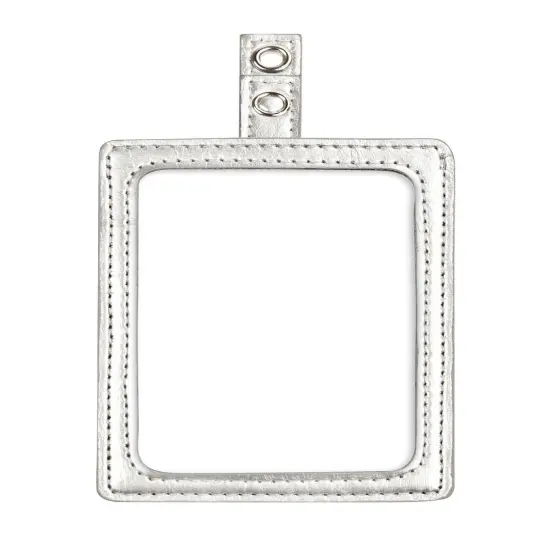 MyID Cardholder, Silver, 4" x 2.5", Clear Window, 1 count {1}