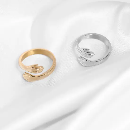 Stainless Steel Hug Ring {4}