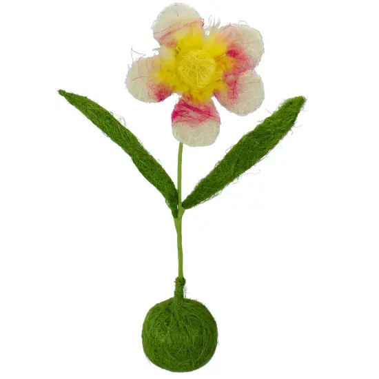 Northlight Spring Artificial Flower Decoration - 19" - Yellow and Pink Green {1}