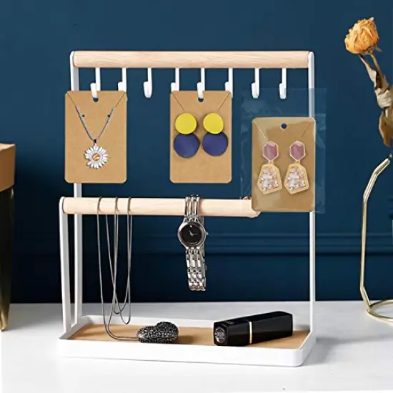 150 Pieces Earring Cards Necklace Display Cards with Bags,150 Earring Display Cards, 150 Pcs Self-Seal Bags, Kraft Paper Tags for DIY Ear Studs(Brown) {5}