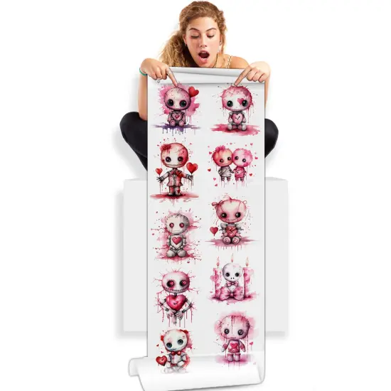 Valentine's Voodoo Dolls DTF 22x60 Direct-to-Film Gang Sheets {1}