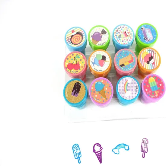 TINYMILLS 12 Pcs Ice Cream Stamp Kit for Kids {2}