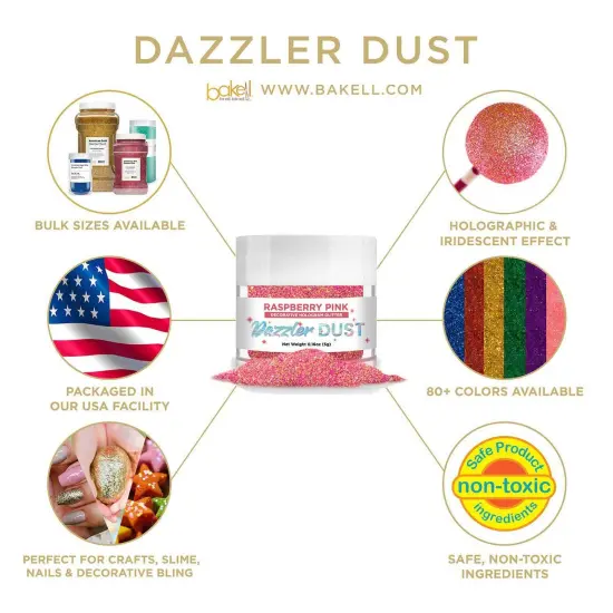 Raspberry Pink Dazzler Dust&reg; 5 Gram Jar {4}