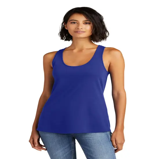 District&reg; Women&rsquo;s Racerback Tank Recycled Blend Scoop Neck Tee Deep royal {1}