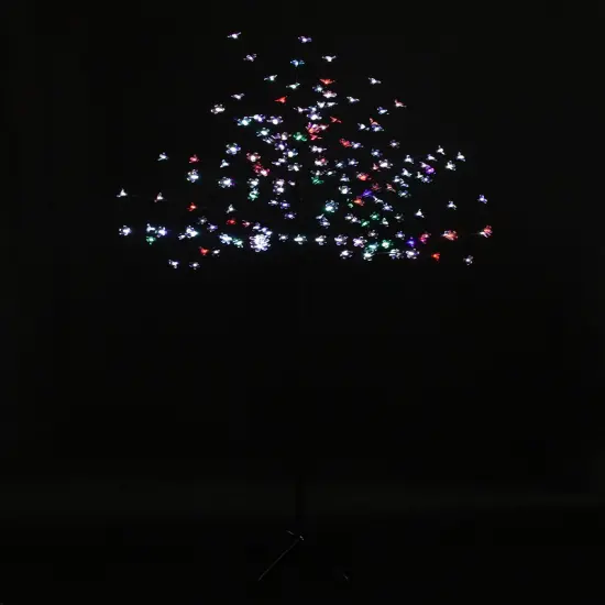 Northlight LED Lighted Artificial Cherry Blossom Tree - 6' - Color Changing Lights Multi {3}