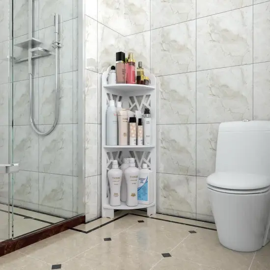 3 Tiers Corner Shelf Stand,Bathroom Storage Organizer. {3}