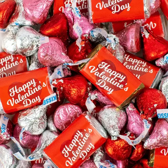 131 pcs Valentine's Day Candy Hershey's Chocolate Mix (1.65 lbs, Approx. 131 Pcs) {1}