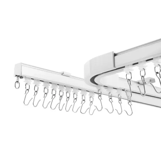 Kitcheniva Shower Curtain Track Kit Room Divider 12-18 Ft {1}