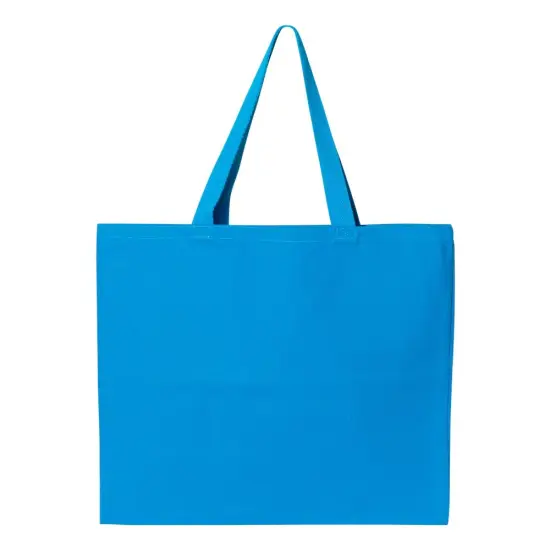 Q-Tees&reg; Promotional Tote Heavy Cotton Canvas Sapphire {1}