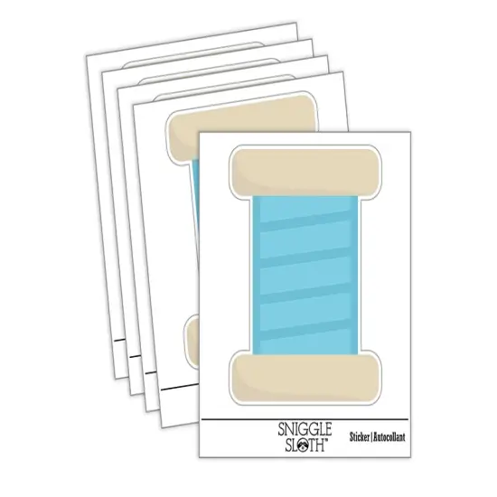 Spool of Thread Sewing Waterproof Vinyl Phone Tablet Laptop Water Bottle Sticker Set - 5 Pack {1}