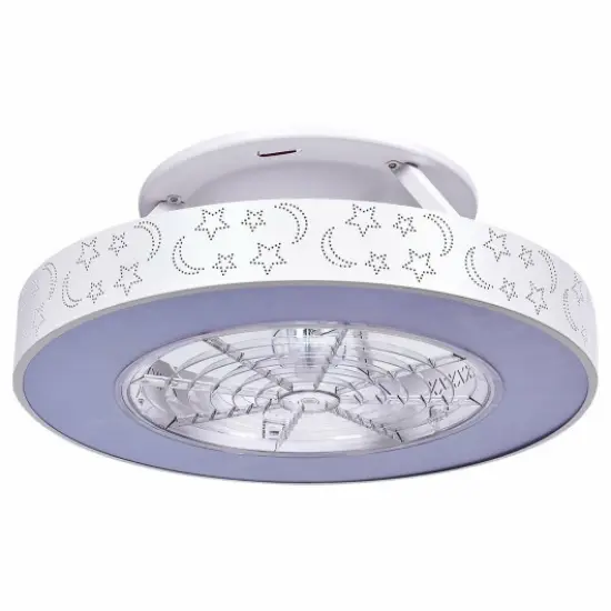 23 Inch Mount Ceiling Fan with LED Light and Remote Control {3}