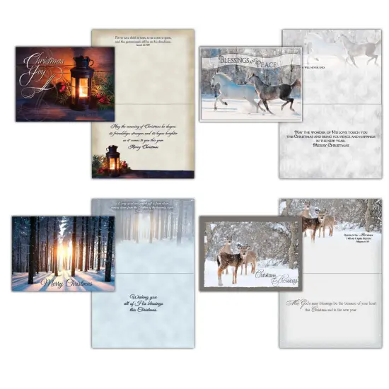 Large Boxed Christmas Card Assortment- Blessings of Christmas - 24 cards and envelopes {3}