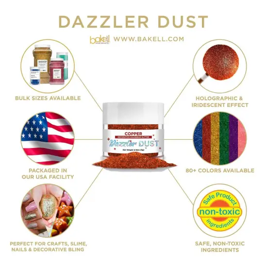 Copper Dazzler Dust&reg; 5 Gram Jar {4}