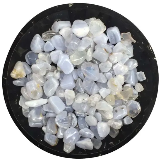 Blue Lace Agate Mini Crystal Chips &ndash; Size 2 {1}