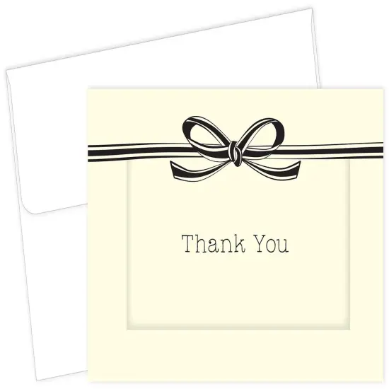 Great Papers! Thank You Note Card and Ivory Envelope, Luxe, 4.75" x 3.375"(folded), 50 count {1}