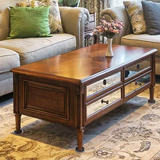 16 Pieces Round Furniture Moving Kit for Carpeted and Hard Floor Surfaces Felt Pads Suitable for All The Furniture Sliders {6}