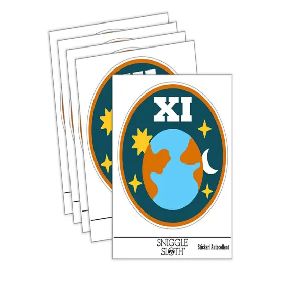 The World Tarot Card Waterproof Vinyl Phone Tablet Laptop Water Bottle Sticker Set - 5 Pack {2}