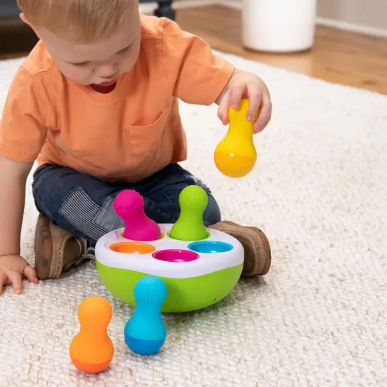 Fat Brain Toys SpinnyPins - Sensory & Motor Skills Toy for Babies & Toddlers {2}