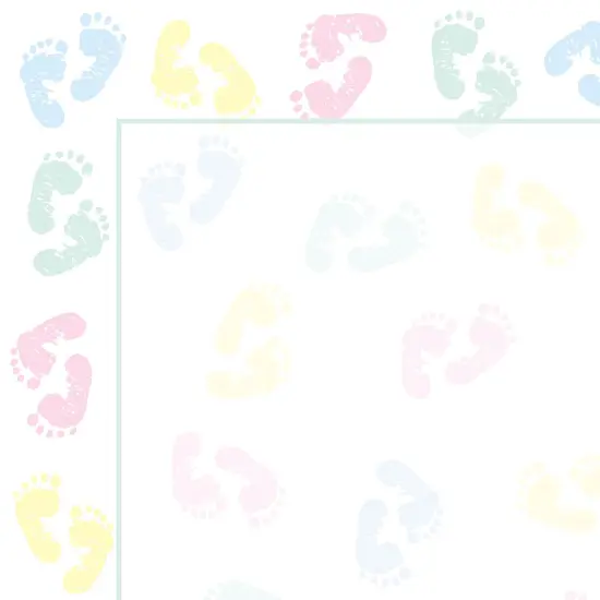 Great Papers! Baby Feet Stationery Letterhead, Invitations and Announcements, Printer Friendly, 8.5"x11", 80 Pack {2}